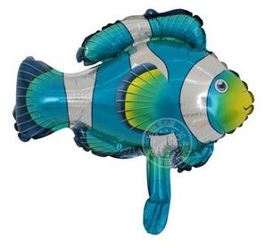 Balo Metalizado 89 cm Peixe Azul Unidade