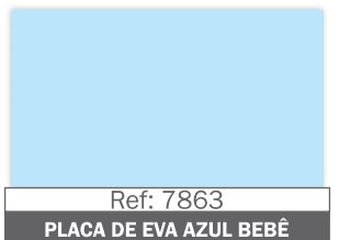 Placa Eva 40x60 Azul Beb Unidade