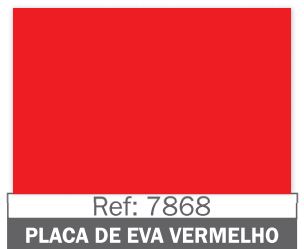 Placa Eva 40x60 Piffer Vermelha Unidade