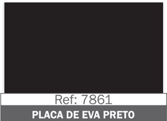 Placa Eva 40x60 Piffer Preta Unidade