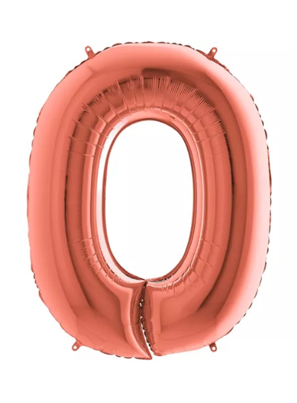 Balo Metalizado Nmero 0 Rose Gold 1 metro Unidade