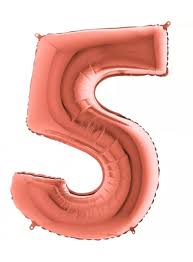 Balo Nmero 16 Polegadas Rose Gold 5 Unidade