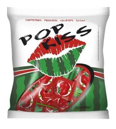 Pirulito Pop Kiss Melancia 550g Boavistense Unidade