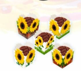 Forminha De Doces Girassol 24 unidades