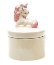 Porta Jia Unicrnio Porcelana Branco Unidade