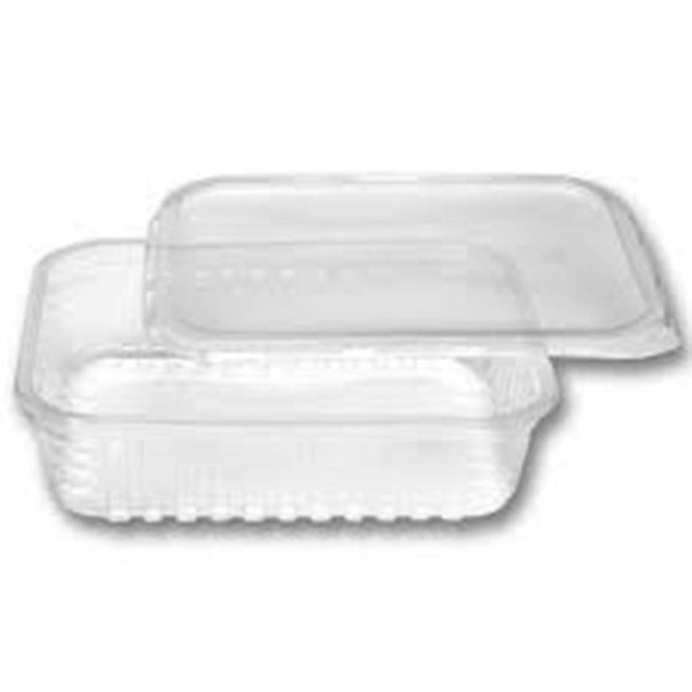 Pote Retangular Com Tampa 250 ml 24 Unidades