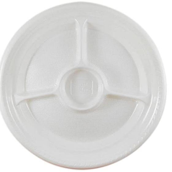 Prato Redondo Divisria 26cm Branco 10 Unidades