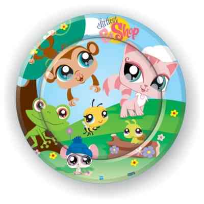 Prato Littlest Pet Shop 08 Unidades