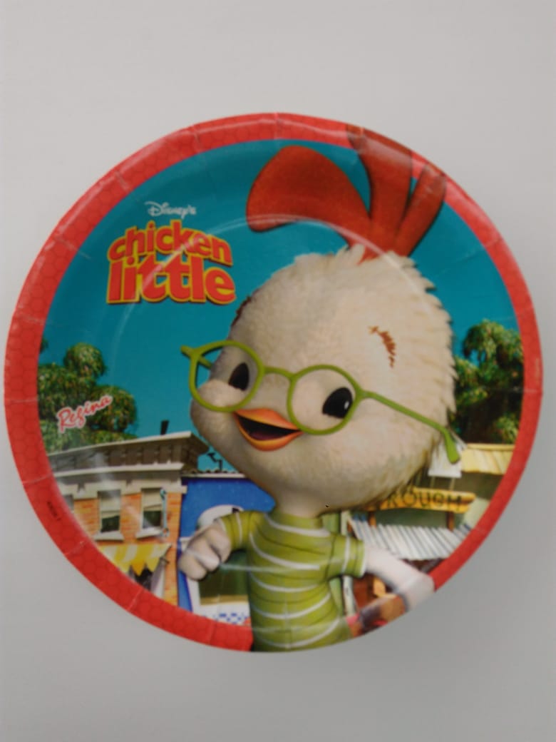 Prato Chicken Little 08 Unidades