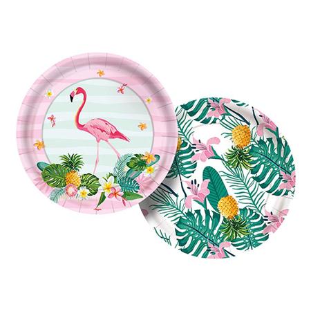 Prato 18cm Flamingo 08 Unidades