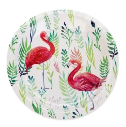 Prato Papel Flamingo 10 unidades