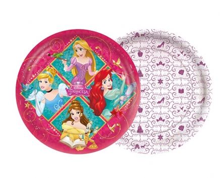 Prato Disney Princesas Amigas 08 Unidades