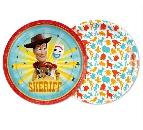 Prato Papel 18cm Toy Story 4 12 Unidades