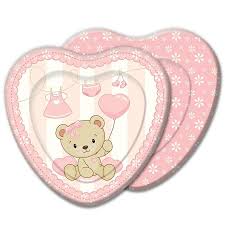 Prato Baby Urso Rosa