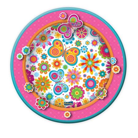 Prato Floral 18cm 08 Unidades