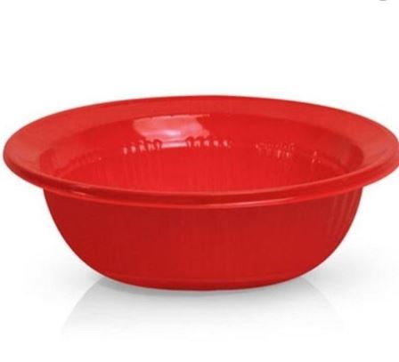 Prato Fundo Biodegradvel 15cm Vermelho 10 Unidades