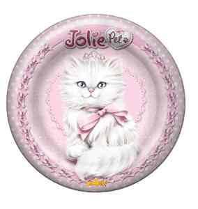 Prato Jolie Pet 18cm 08 Unidades