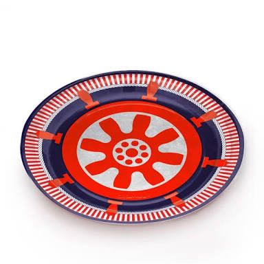 Prato Laminado Navy 32cm Unidade