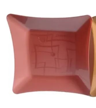 Prato Acrlico Grande Rose Gold Fechado 10 Unidades