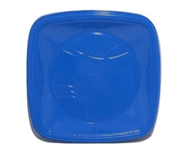 Prato Quadrado 15cm Azul 10 Unidades