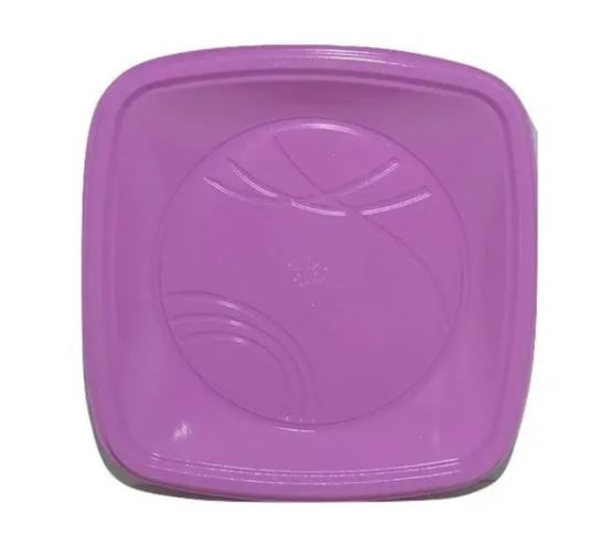 Prato Quadrado 15cm Lils 10 Unidades