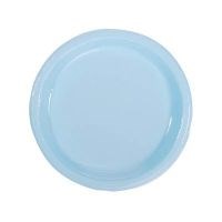 Prato 18 cm Plstico Happy Line Azul Beb 10 Unidades