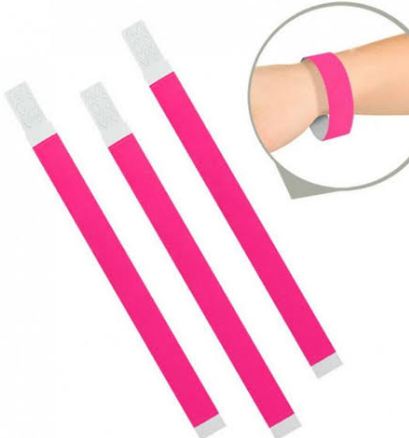 Pulseira de Identificao Pink 50 Unidades
