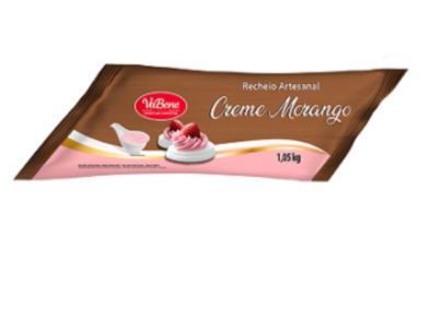 Recheio 1,05kg Creme Morango Unidade