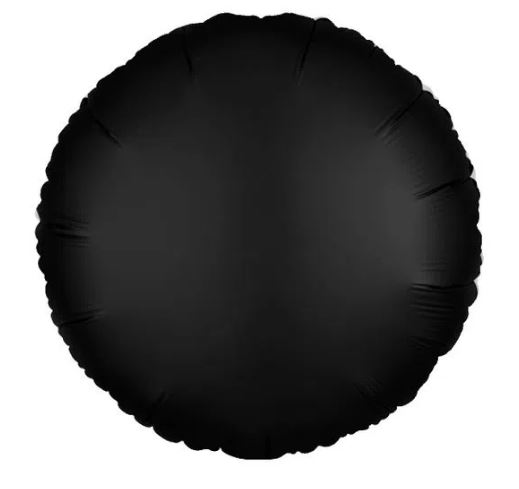 Balo 18 Polegadas Metalizado Redondo Preto Cromo Unidade