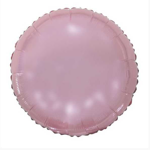 Balo 18 Polegadas Metalizado Redondo Rosa Cromo Unidade