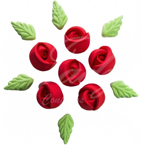 Confeitos Rosas Artesanais P Vermelha