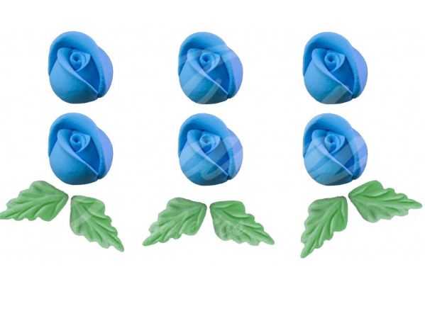 Confeitos Rosas Artesanais P Azul Claro