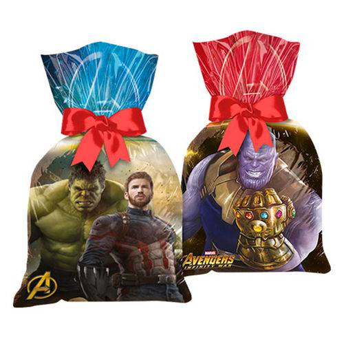 Sacola Plastica Avenger 3 08 Unidades