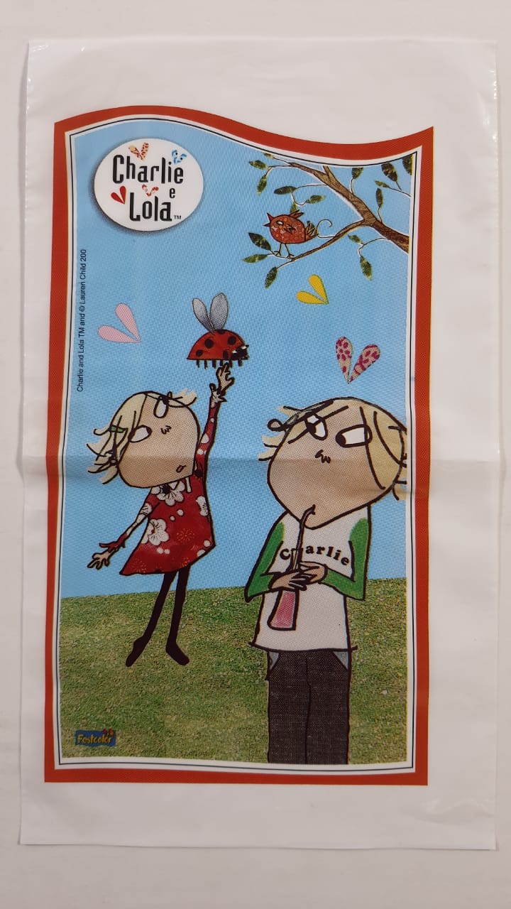 Sacola Plstica Charlie E Lola 08 Unidades
