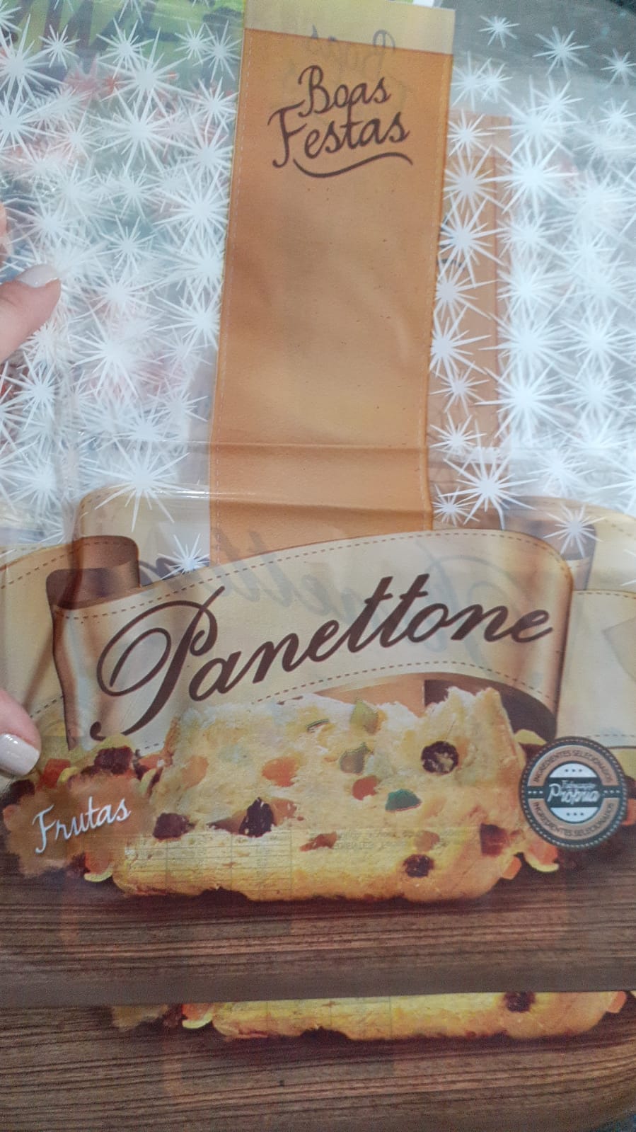 Saco Plstico Para Panetone Decorado 500g 100 Unidades