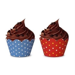 Saia Para Cupcake Po Azul Vermelho