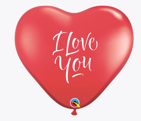 Balo Corao Rubi Ltex I love you 80cm Unidade
