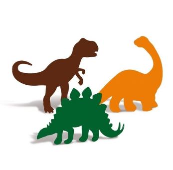 Silhueta Decorativa Mundo Dos Dinossauros 04 Unidades