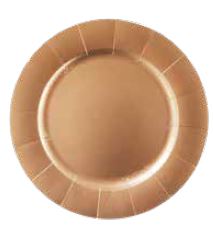 Sousplat De Papel 33cm Rose Gold Unidade