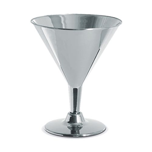 Taa 200 ml Plstico Drink Prata Luxo 06 Unidades