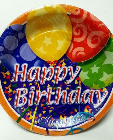 Prato Happy Birthday 10 Unidades