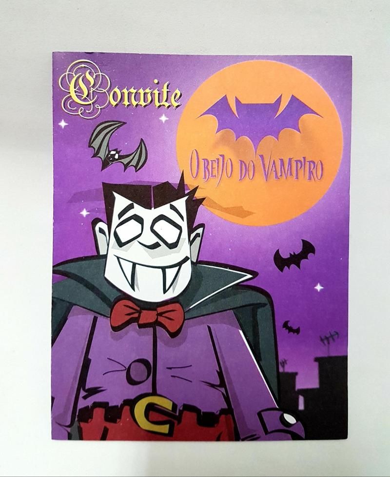 Convite O Beijo do Vampiro 10 Unidades