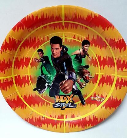 Prato Max Steel 10 Unidades