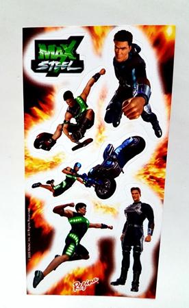 Adesivo Max Steel 24 Unidades