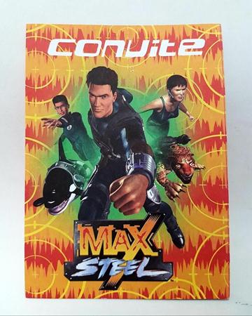 Convite Max Steel 10 Unidades