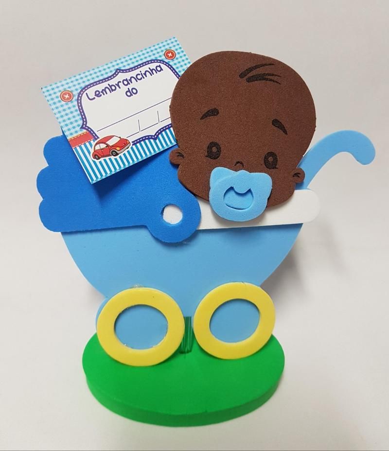 Lembrancinha Carrinho De Beb Menino Negro 6585