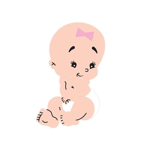 Mini Personagem 3659 Beb Menina