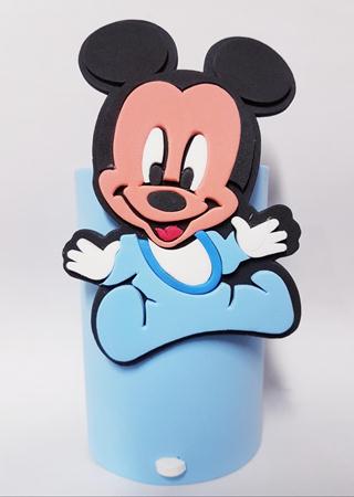 Porta Treco Mickey Baby Azul 04 Unidades