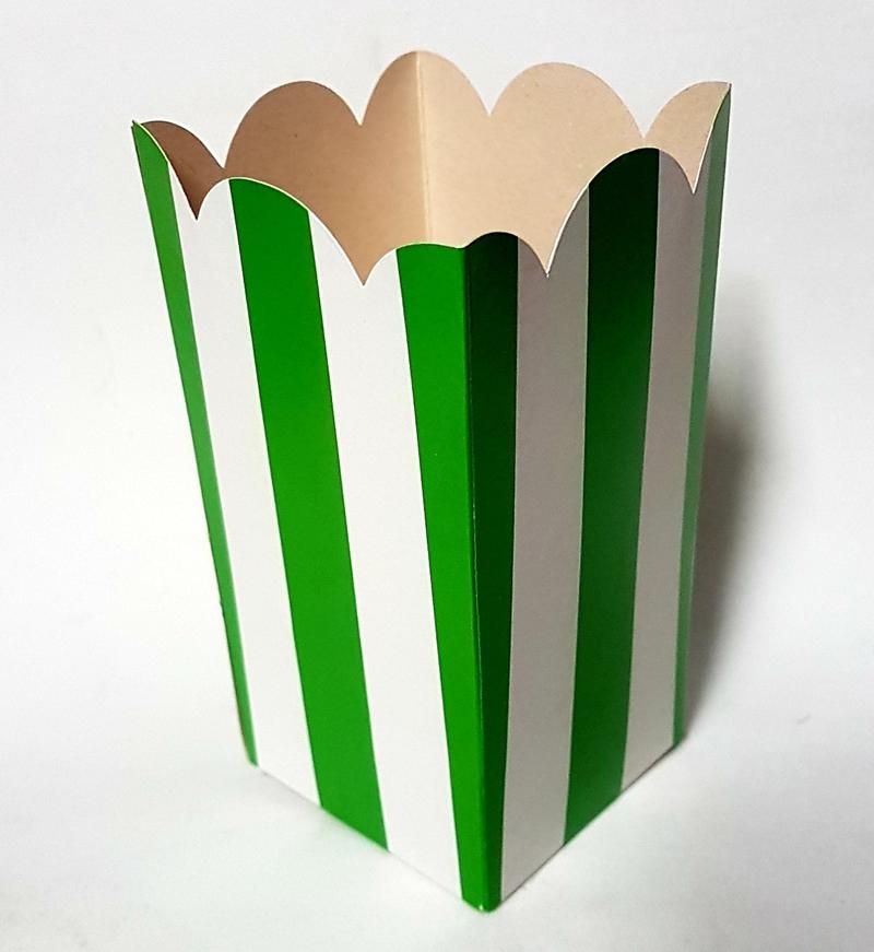 Caixa Pipoca P Verde 10 Unidades