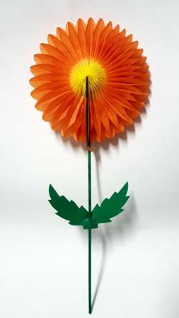 Enfeite Margarida Flor Laranja Amarelo